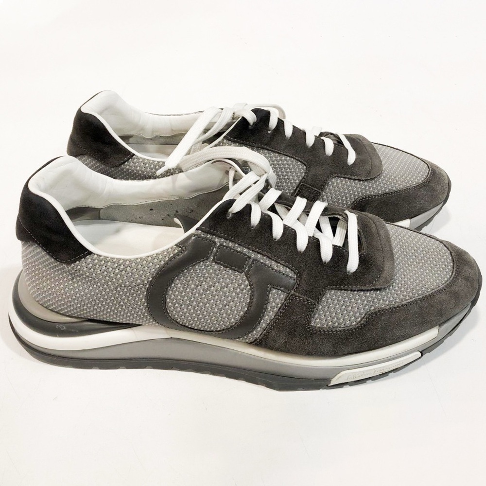 SALVATORE FERRAGAMO Gancini Brooklyn Sneakers Men's Size 11